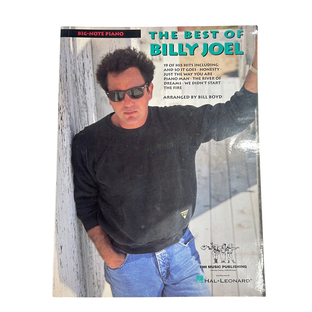 Billy Joel Best Of Big Note Piano Songbook Sheet Music Hal Leonard 1994